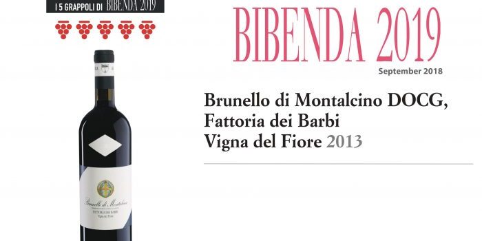 Bibenda 2019 | 5 grappoli al Brunello di Montalcino Fattoria dei Barbi Vigna del Fiore 2013