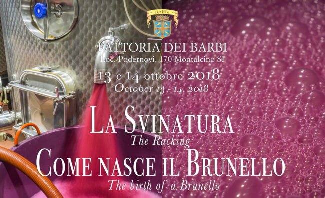 13 e 14 ottobre 2018 | La Svinatura | Come nasce il Brunello
