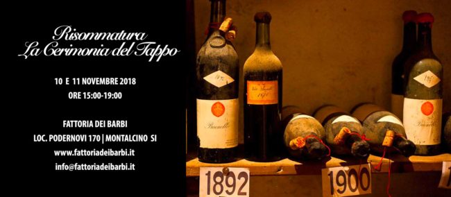 Risommatura 2018 | La Cerimonia del tappo alla Fattoria dei Barbi