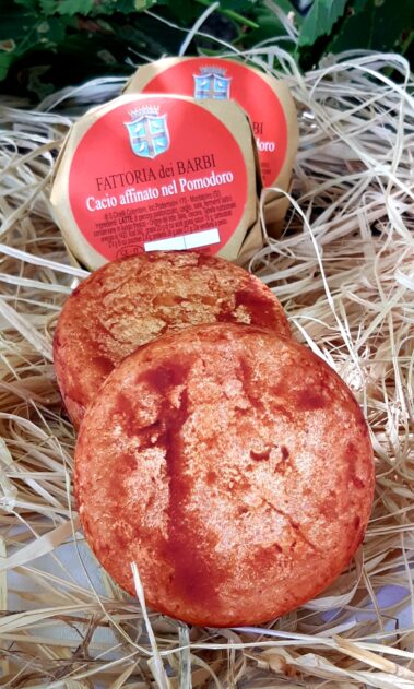 Caseificio dei Barbi | Cacio affinato nel Pomodoro