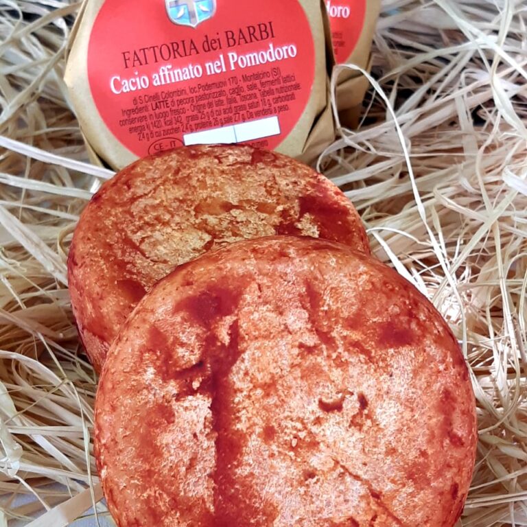 Caseificio dei Barbi | Cacio affinato nel Pomodoro