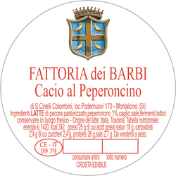 Caseificio dei Barbi | Cacio al Peperoncino