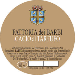 Caseificio dei Barbi | Cacio al Tartufo