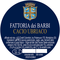 Caseificio dei Barbi | Cacio ubriaco